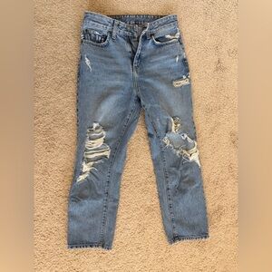 Carmar denim high waisted distressed blue jeans size 24 worn once